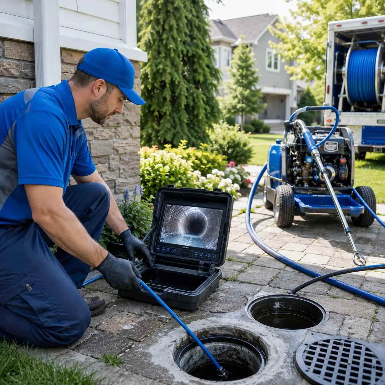 Outdoor drain cleaning professionals serving Pewaukee, WI