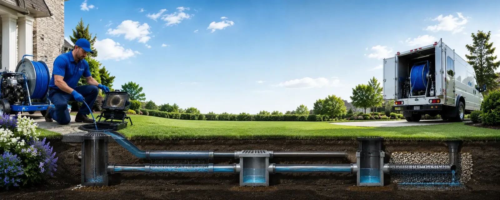 Outdoor drain cleaning information for Pewaukee, WI