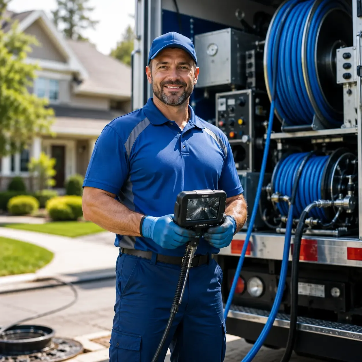 Local outdoor drain cleaning specialists in Pewaukee, WI